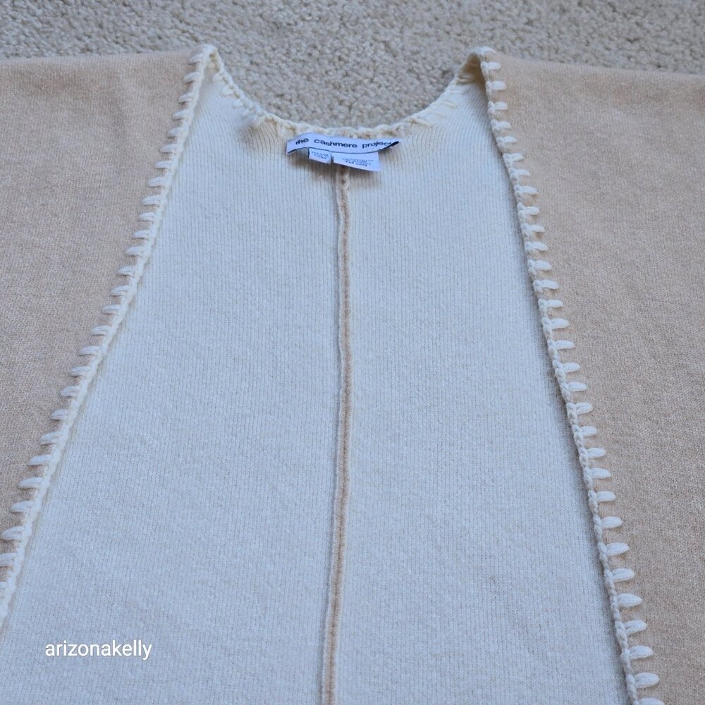 The Cashmere Project THICK Wrap Tan and Cream - Picture 5 of 16